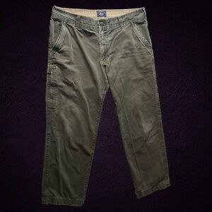 G.H. Bass & Co. Men's Dark Olive Cargo Pants Size 38x30
